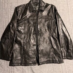 Genuine Leather Men's 2XL Italian Stone Design Navarre Leather Company Patchwork